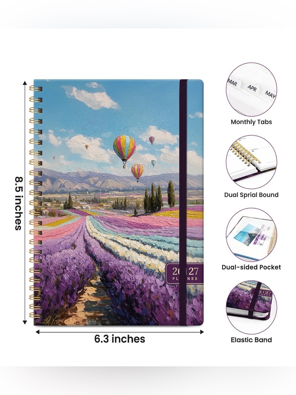 Academic planner2026-2027 monthly &weekly calendar hardcover NEW
